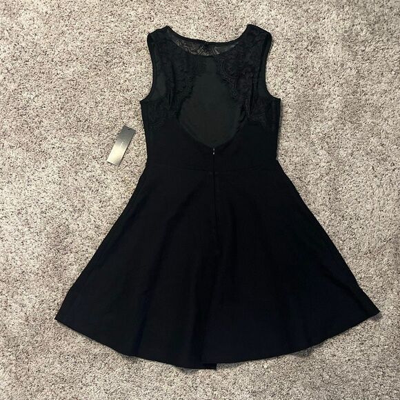 NWT Lulus Need You Close Black Lace Backless Skater Dress Small - Picture 3 of 7